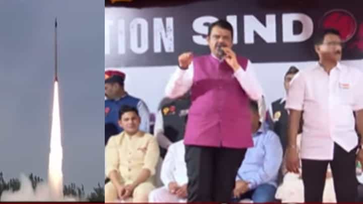 CM Fadnavis : पाकिस्तानने गुडघे टेकून फोन केला म्हणून युद्धविराम; मुख्यमंत्र्यांनी सांगितलं युद्धबंदीचं कारण CM Fadnavis : पाकिस्तानने गुडघे टेकून फोन केला म्हणून युद्धविराम; मुख्यमंत्र्यांनी सांगितलं युद्धबंदीचं कारण