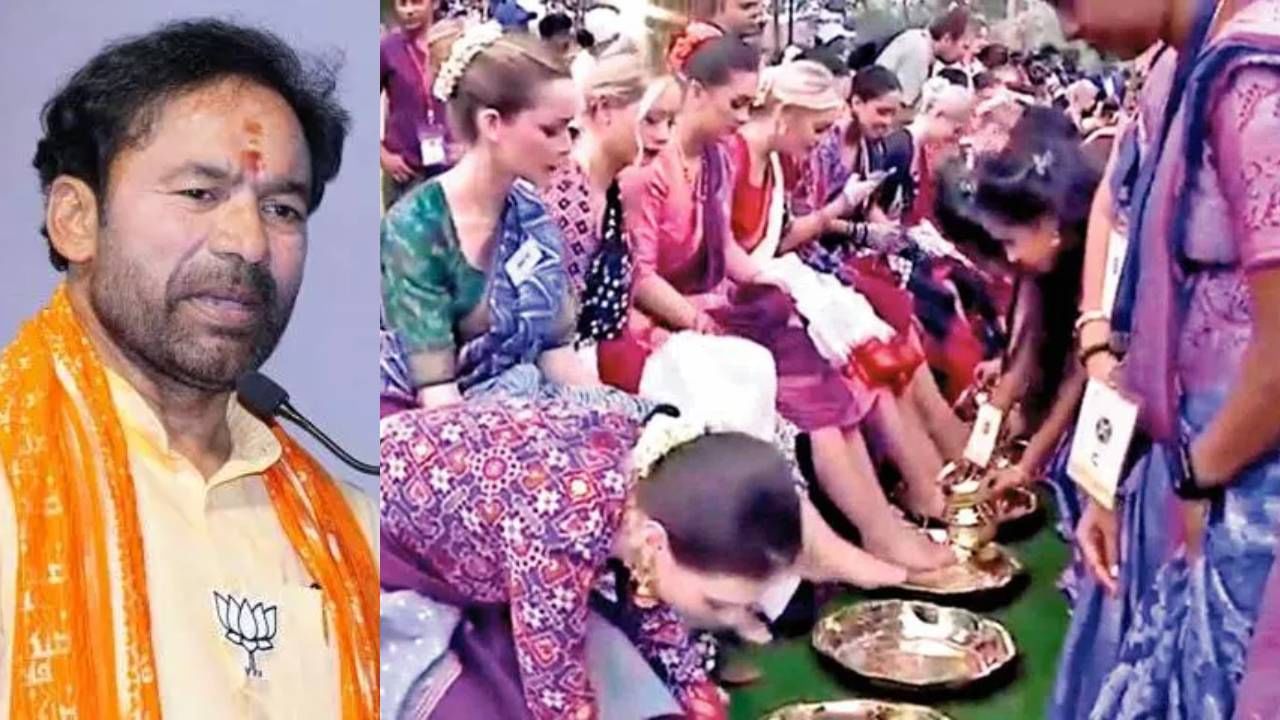 मिस वर्ल्ड स्पर्धेतील स्पर्धकांचे पाय धुण्यावरून आक्रोश; केंद्रीय मंत्र्याने काँग्रेस सरकारला फटकारलं