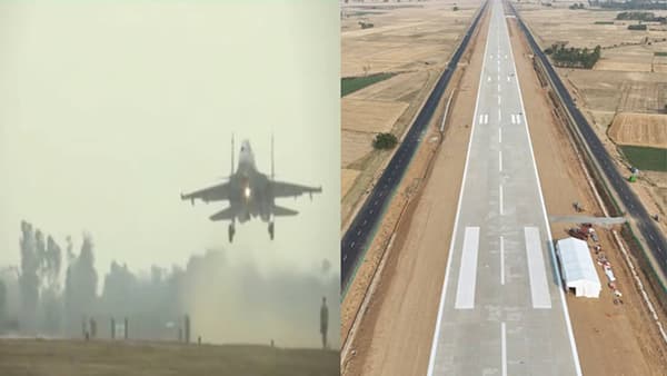 गंगा एक्सप्रेसवेवर हवाई दलाची ताकद, एअर शोमध्ये राफेल-जॅग्वारचा स्वॅग, आज रात्री नाईट लँडिंग