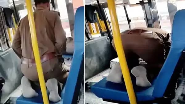 KSRTC Driver Video: रस्त्यात भरगच्च प्रवाशांची बस थांबवली अन् ड्रायव्हरचं नमाज पठण, व्हिडीओ व्हायरल होताच….