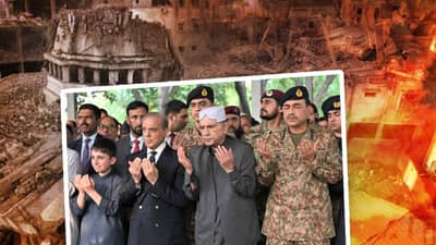 पाकिस्तानचा ड्रामा, गाझासारखा दिखावा; पंतप्रधान, सेना प्रमुख दहशतवाद्याच्या अंत्यसंस्कारत भावूक