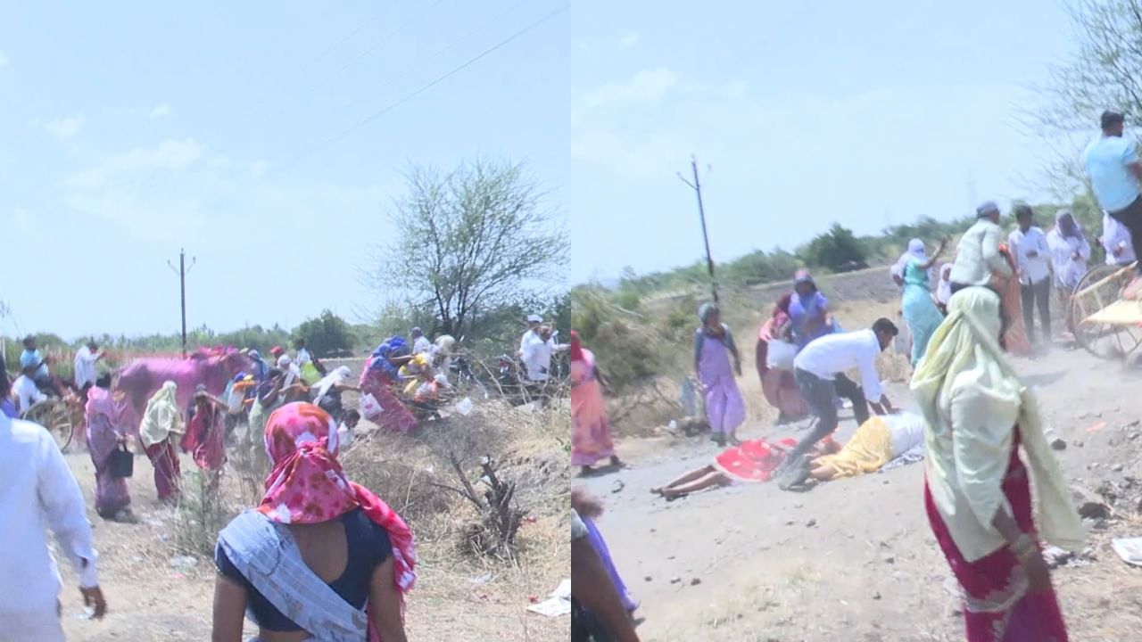 पुरंदरच्या प्रस्तावित विमानतळावरून शेतकरी आक्रमक, आंदोलकांना बैलगाडा धडकल्याने अनेकजण जखमी