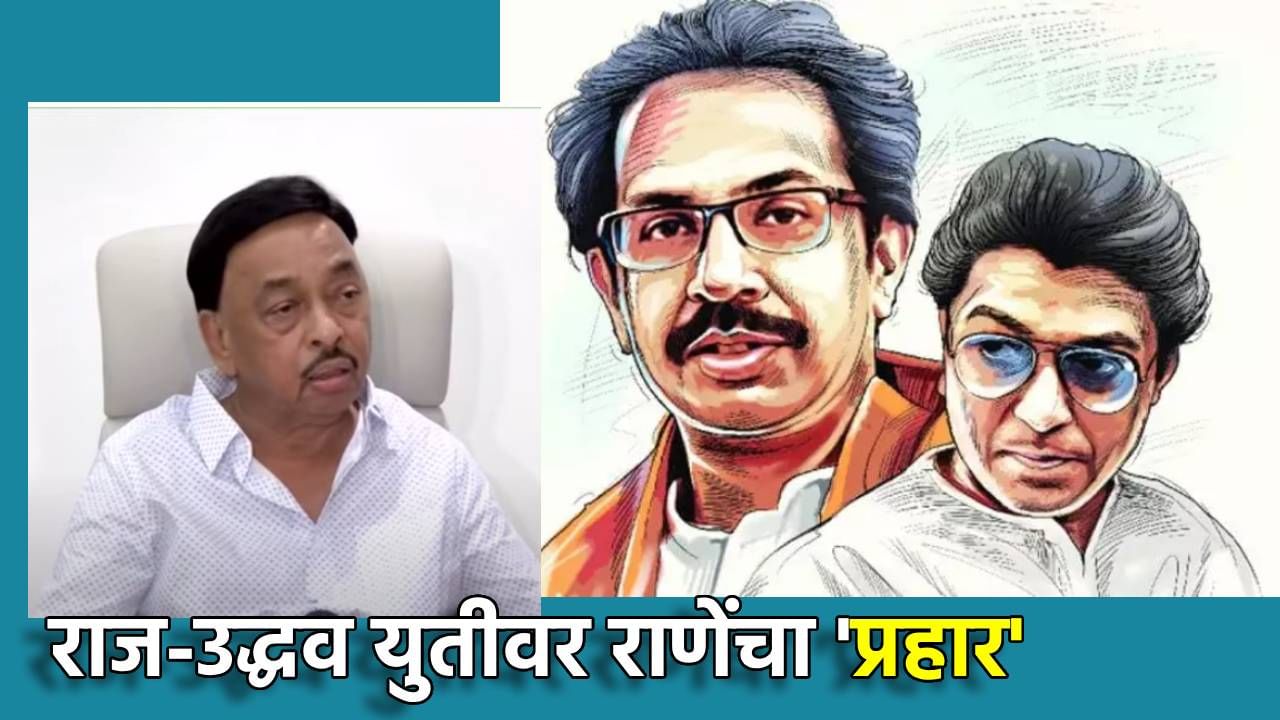 Narayan Rane : कुणाच्या सोबत जा, पूर आल्यावर... राज-उद्धव एकत्र येण्याच्या चर्चांवर नारायण राणे यांचा खरमरीत टोला