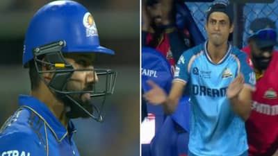 MI vs GT : रोहित शर्मा आऊट होताच आशिष नेहराचं आक्रमक सेलीब्रेशन, पाहा