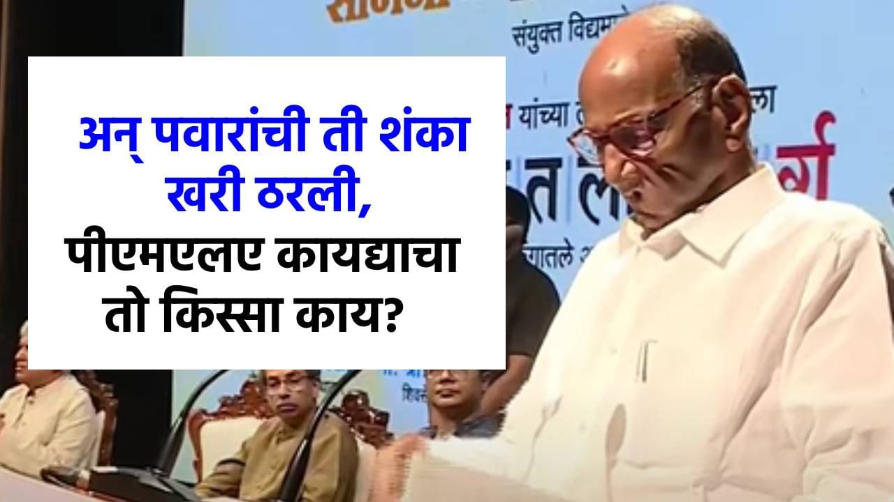 ...अन् ती शंका खरीच ठरली, पवारांनी सांगितलं PMLA कायदा दुरुस्तीला का विरोध केला होता! ...अन् ती शंका खरीच ठरली, पवारांनी सांगितलं PMLA कायदा दुरुस्तीला का विरोध केला होता!
