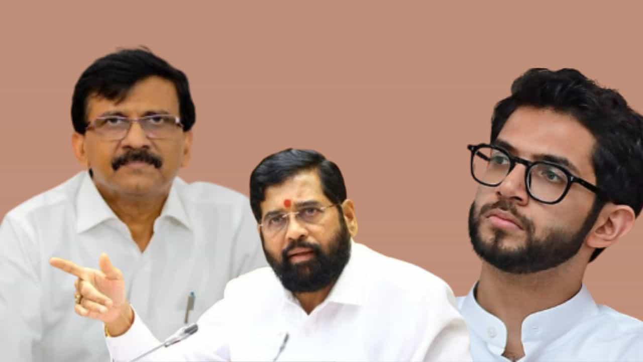 ShivSena UBT vs Shinde : तुंबलेल्या मुंबईवरुन ठाकरेंच्या सेनेचा एकनाथ शिंदेंवर निशाणा ShivSena UBT vs Shinde : तुंबलेल्या मुंबईवरुन ठाकरेंच्या सेनेचा एकनाथ शिंदेंवर निशाणा