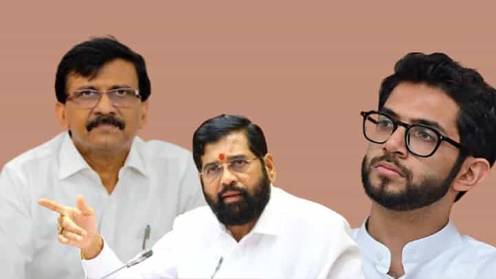 ShivSena UBT vs Shinde : तुंबलेल्या मुंबईवरुन ठाकरेंच्या सेनेचा एकनाथ शिंदेंवर निशाणा ShivSena UBT vs Shinde : तुंबलेल्या मुंबईवरुन ठाकरेंच्या सेनेचा एकनाथ शिंदेंवर निशाणा