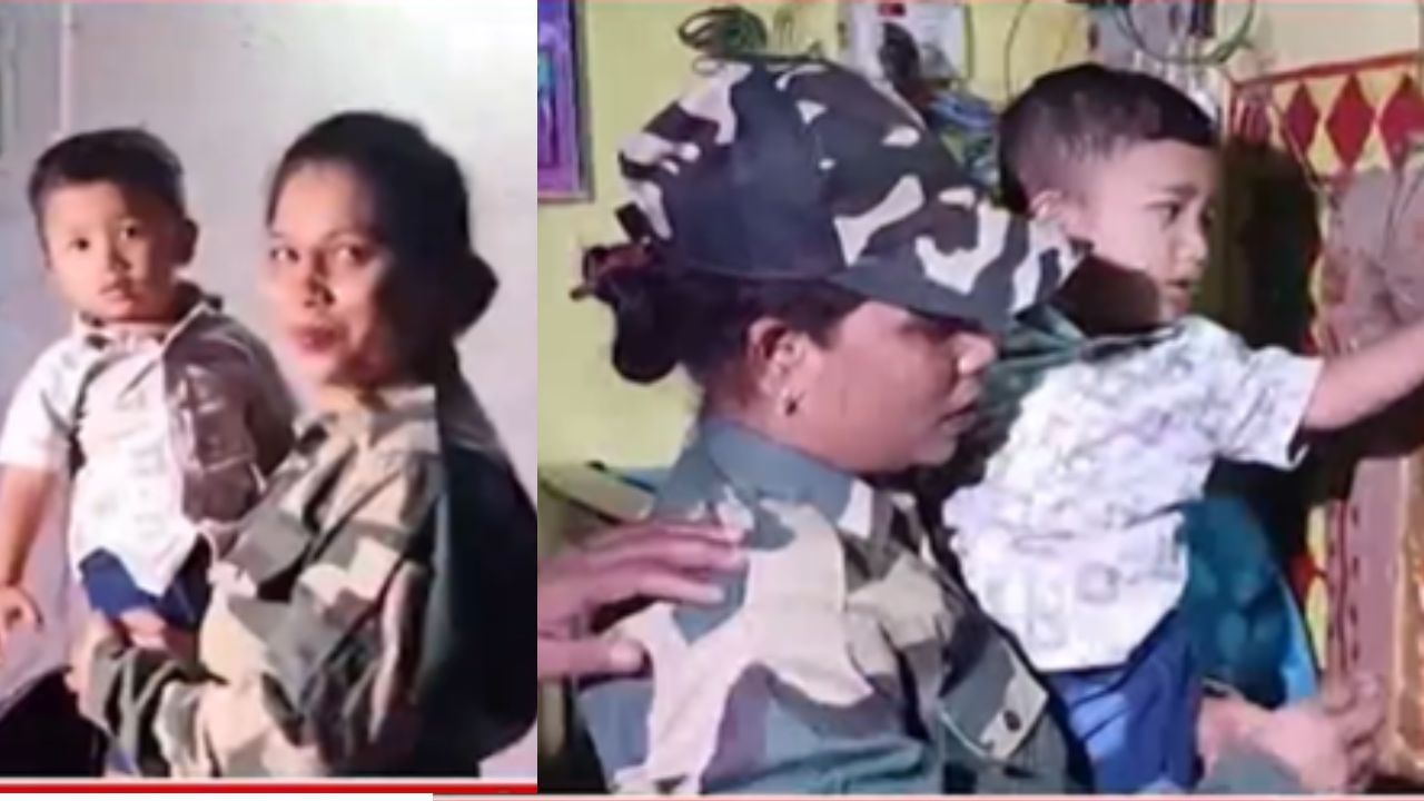 Amravati News : वर्षभराच्या चिमूकल्याला घरी सोडून आई सीमेवर रवाना