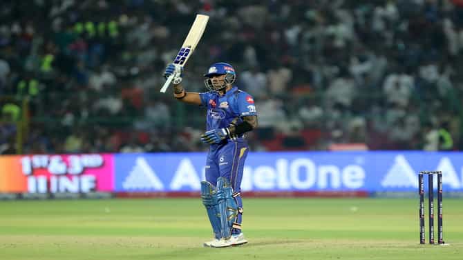 PBKS vs MI : सूर्यकुमार यादवचा अर्धशतकी तडाखा, नमन धीरचा फिनिशिंग टच, पंजाबसमोर 185 रन्सचं टार्गेट