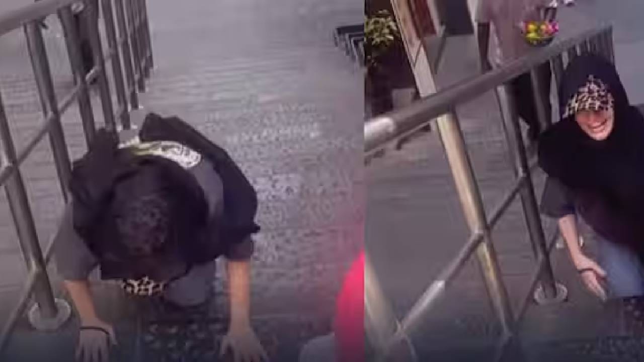 गुडघ्यांवर पायऱ्या चढून मुंबईतील प्रसिद्ध शिव मंदिरात पोहोचली 'ही' मुस्लीम अभिनेत्री