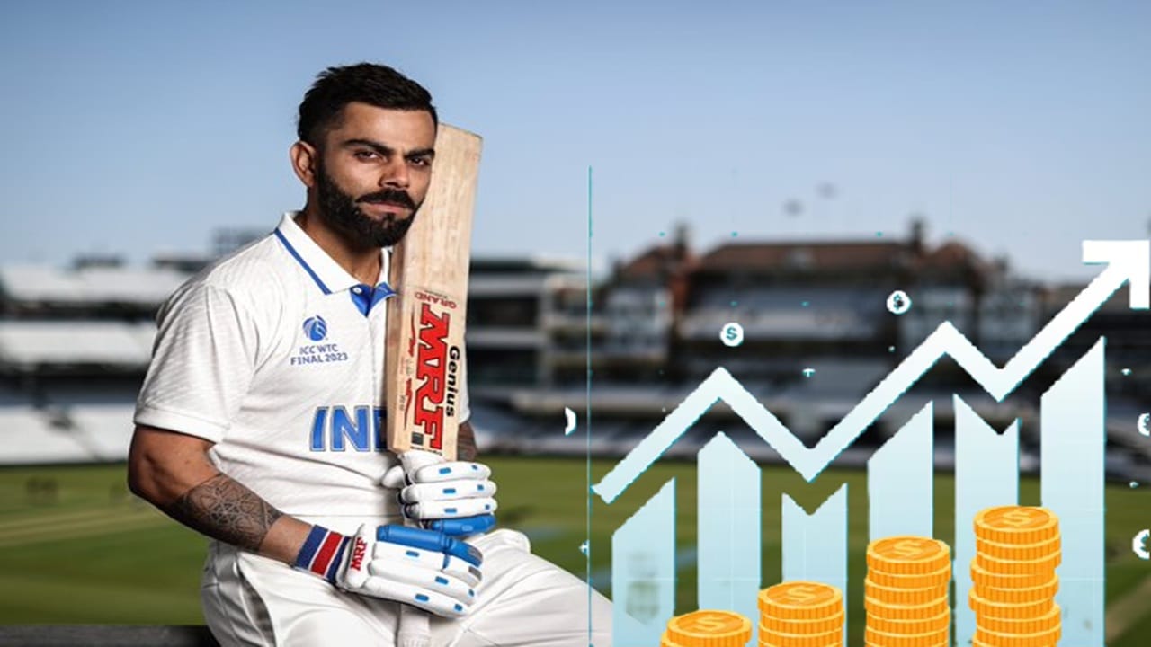 टीम इंडियाचा दिग्गज फलंदाज आणि माजी कर्णधार विराट कोहली याने सोमवारी 12 मे रोजी टेस्ट क्रिकेटला अलविदा केला. विराटने सोशल मीडियावरुन याबाबतची माहिती दिली. विराट क्रिकेट विश्वातील सर्वात श्रीमंत खेळाडूंपैकी एक आहे. विराट वर्षभरात कोटींची कमाई करतो. विराटला बीसीसीआकडून वार्षिक 7 कोटी रुपये मिळतात.   (Photo Credit : Bcci X Account) 