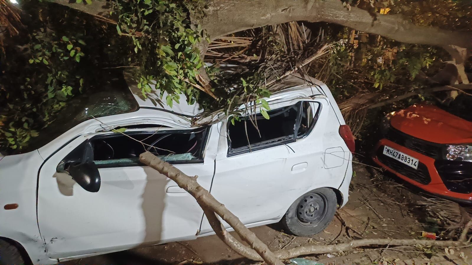 दरम्यान, मुंबईमध्ये सर्वत्र वाऱ्यासह पाऊस झाला. ठिकठिकाणी झाडे कोसळल्याची घटना घडली.