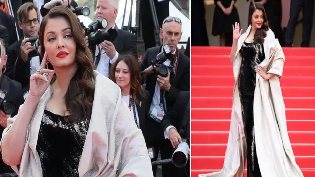 लग्नाची अंगठी, भगवद्गीतेतील श्लोक असलेली बनारसी ब्रोकेड कॅप; कान्सच्या रेड कार्पेटवर ऐश्वर्याने ग्लॅमरस लूकसोबत दिली संस्कृतीची झलक