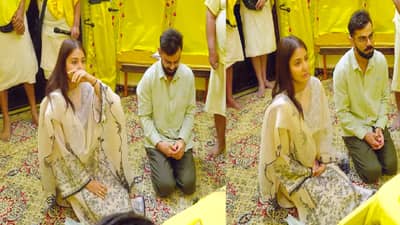 प्रसन्न आहात ना?...प्रेमानंद महाराजांनी विचारताच अनुष्का झाली भावूक अन् रडू लागली,पाहा व्हिडीओ