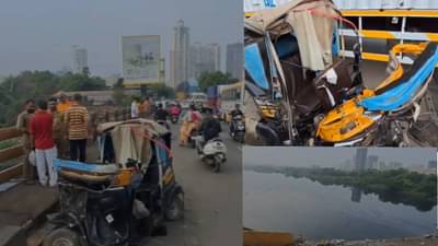 कुठे डंपर नदीत कोसळला, तर कुठे बाईकची समोरासमोर धडक, विविध अपघातात आई, जावयासह 8 ठार