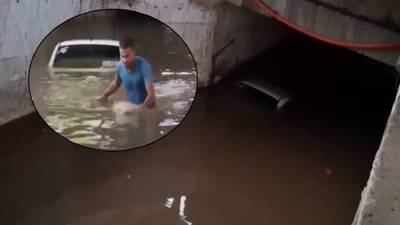 Badlapur Rain : बदलापुरात पावसाचा कहर, भुयारी मार्गात साचलं पाणी, 10 फूट पाण्यात अडकली कार अन्…