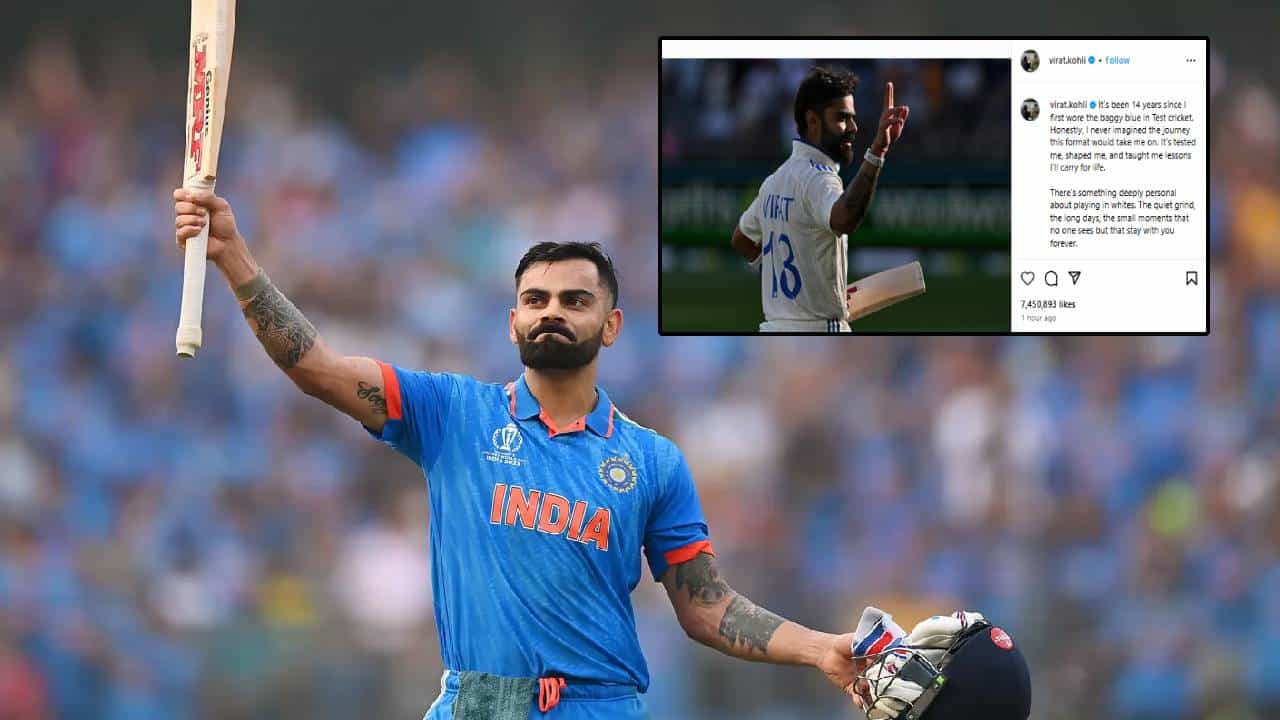 Virat Kohli Retirement : ... पण हीच योग्य वेळ, विराटची कसोटी क्रिकेटमधून निवृत्ती, स्वतः केली पोस्ट; नेमकं काय म्हणाला?