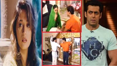 हम आपके हैं कौनच्या शूटिंगचा BTS व्हिडिओ व्हायरल, सीन संपताच माधुरीचा सलमानवरचा राग; लक्ष्मीकांत बैर्डेही चिडले