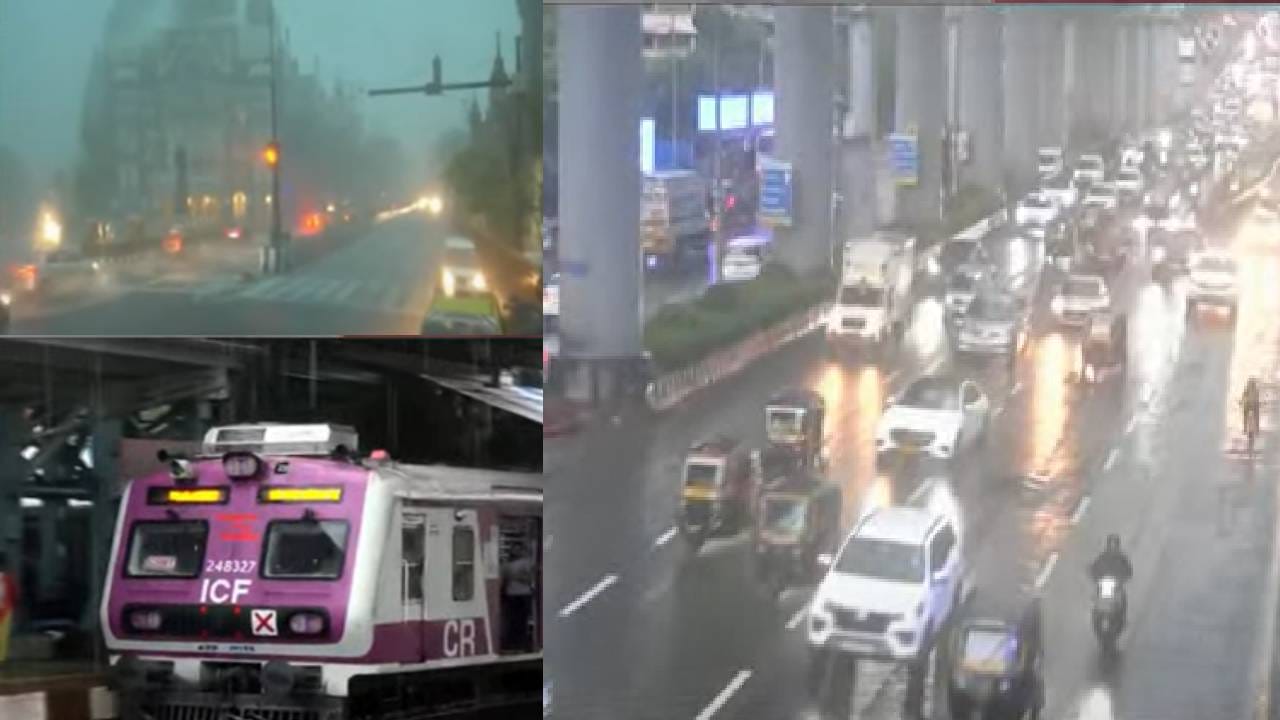 दाटून आलेले ढग, दिवसाही अंधार आणि पावसाची संततधार.. मुंबईत परिस्थिती काय ? दाटून आलेले ढग, दिवसाही अंधार आणि पावसाची संततधार.. मुंबईत परिस्थिती काय ?