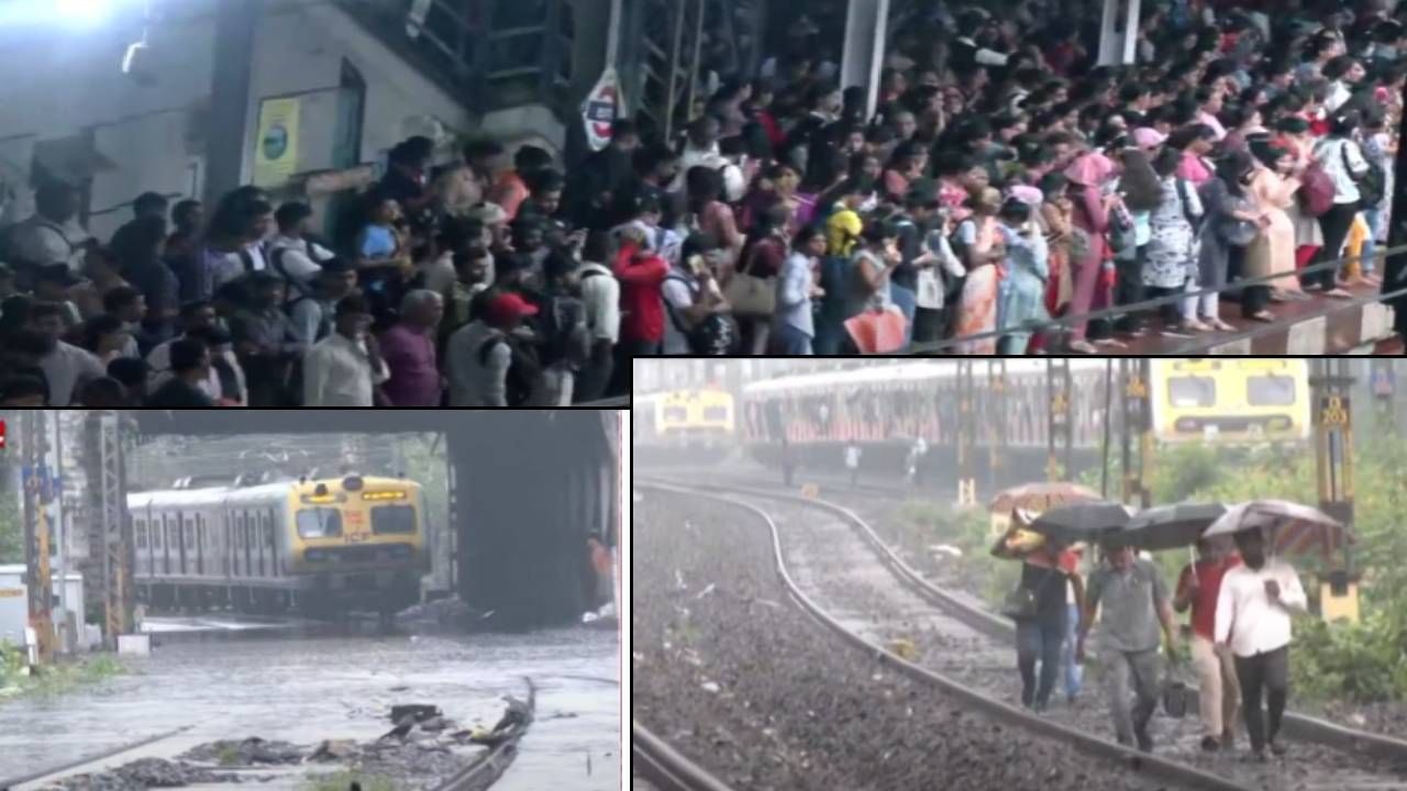 Mumbai Rain : मुंबईची तुंबई... मध्य रेल्वेची वाहतूक तासभर उशिरानं.. स्टेशनवर मोठी गर्दी, पावसानं उडवली दाणादाण Mumbai Rain : मुंबईची तुंबई... मध्य रेल्वेची वाहतूक तासभर उशिरानं.. स्टेशनवर मोठी गर्दी, पावसानं उडवली दाणादाण