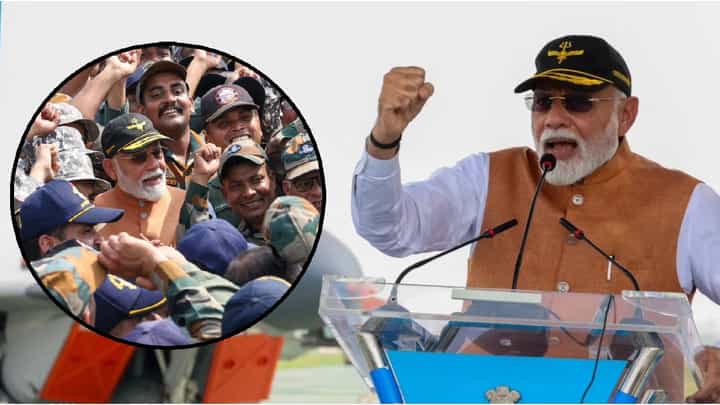 PM MODI : ... तर दुश्मनांना मातीत गाडणंही भारताला जमतं, असं म्हणत मोदींनी भारतीय सैन्याला सांगितली 'ही' त्रिसूत्री PM MODI : ... तर दुश्मनांना मातीत गाडणंही भारताला जमतं, असं म्हणत मोदींनी भारतीय सैन्याला सांगितली 'ही' त्रिसूत्री