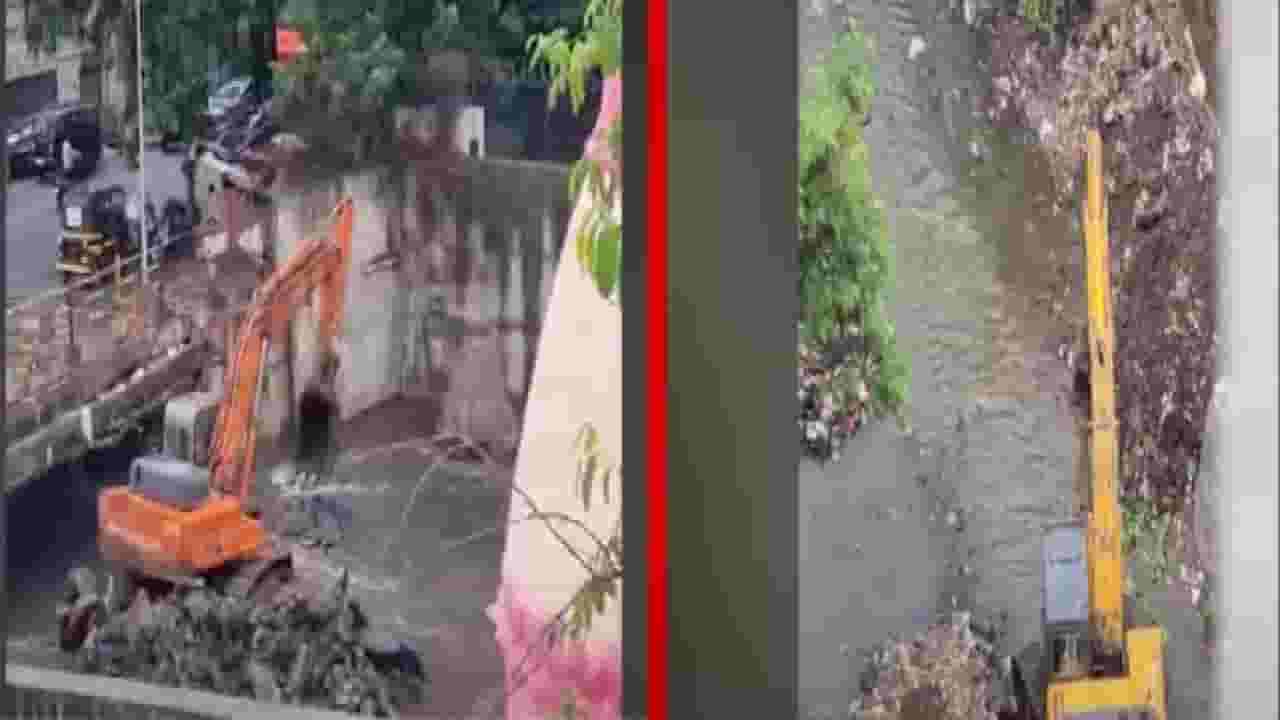 Pune : आता याला काय म्हणायचं... नाले सफाईनंतर गाळ पुन्हा नाल्यातच, महानगरपालिकेचा अजब कारभार व्हायरल