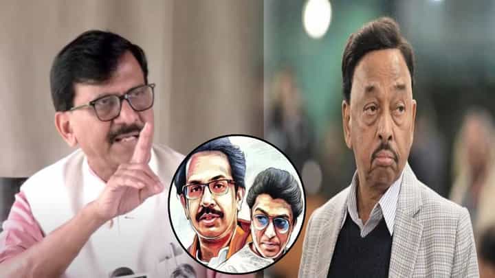 Sanjay Raut : राणे भाजपचे आश्रित, त्यांच्या टोपाचे केसही पिकलेत जरा भान...राऊतांचा जिव्हारी लागणारा पटलवार Sanjay Raut : राणे भाजपचे आश्रित, त्यांच्या टोपाचे केसही पिकलेत जरा भान...राऊतांचा जिव्हारी लागणारा पटलवार