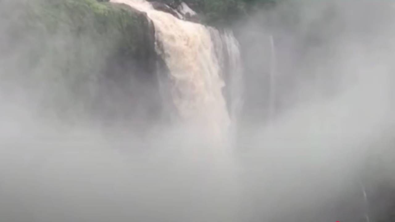 Satara Rain : मे महिन्यातच महाबळेश्वरचं सौंदर्य फुललं, लिंगमळा धबधबा फेसाळला VIDEO तर बघाच