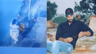 स्कूटी चालू करताना तरुणाला आला हार्ट अटॅक, काळीज पिळवटून टाकणारा CCTV फुटेज