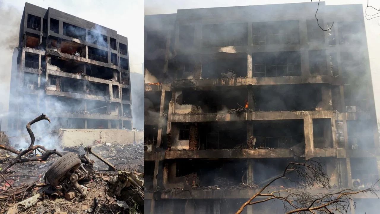 हा अपघात अहमदाबादच्या मेघानी नगर परिसरात असलेल्या बीजे मेडिकल कॉलेजच्या अंडरग्रेजुएट हॉस्टेलच्या मेसजवळ घडला.