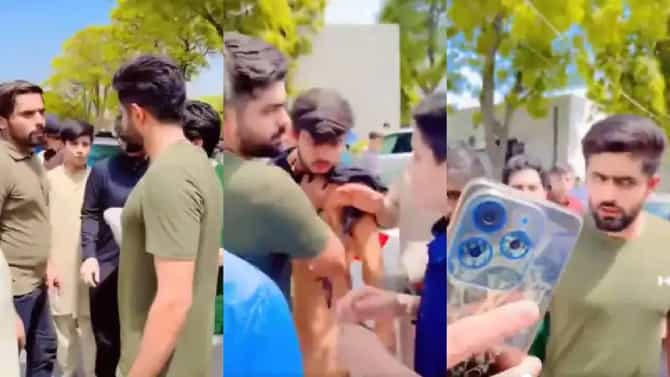 Video : भर रस्त्यात बाबर आझम भडकला, धक्काबुक्की करत हाणामारीपर्यंत मारली मजल