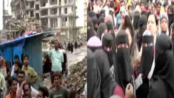 Thane News: अनधिकृत बांधकामांविरोधातील कारवाईला नागरिकांचा विरोध, दिव्यात रस्त्यावर उतरत निदर्शने