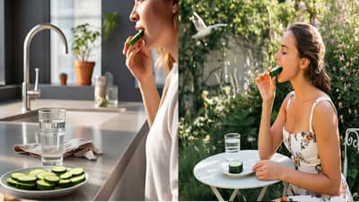 मीठ लावून काकडी खाणं चांगलं? 90 टक्के लोकांना माहित नाही काकडी खाण्याची योग्य वेळ अन् पद्धत, अन्यथा फायद्याऐवजी होईल नुकसान