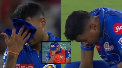 PBKS vs MI : कॅप्टन हार्दिकला पराभवाचा धक्का असह्य, मैदानात रडला! रोहितचाही चेहरा पडला, पाहा