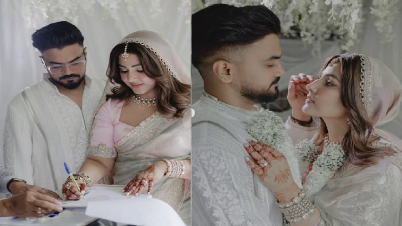 कॅन्सरशी झुंज देणाऱ्या हिना खानने बॉयफ्रेंडसोबत उरकलं गुपचूप लग्न; भावनिक पोस्ट,कॉपी केला आलिया भट्टचा लूक