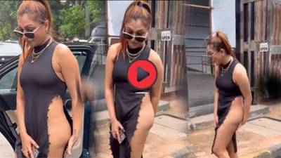 Video: साइड ओपन ड्रेसमध्ये दिसली खुशी मुखर्जी, वारा आला अन् हाताने लपवले प्रायवेट पार्ट