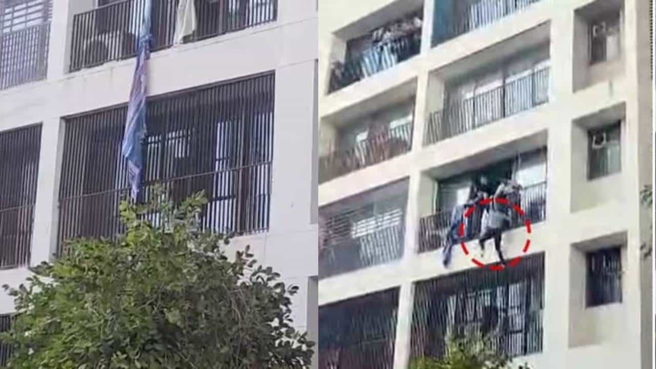 Ahmedabad Video: काळजाचा ठोका चुकवणारा क्षण! विमान अपघातानंतर विद्यार्थांनी मारल्या बाल्कनीमधून उड्या