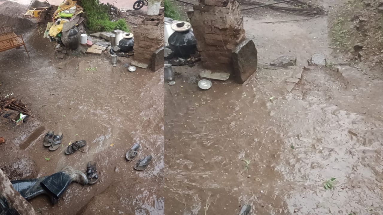 तुफान वादळी पावसामुळे अनेक ठिकाणी झाडे उन्मळून पडली. अनेक ठिकाणी घरावरची पत्रे उडाली. सखल भागात पाणी साचले. रहिवाशांच्या घरात पाणी घुसले. अचानक आलेल्या ढगफुटीसदृश्य पावसामुळे गावकऱ्यांची धांदल उडाली.