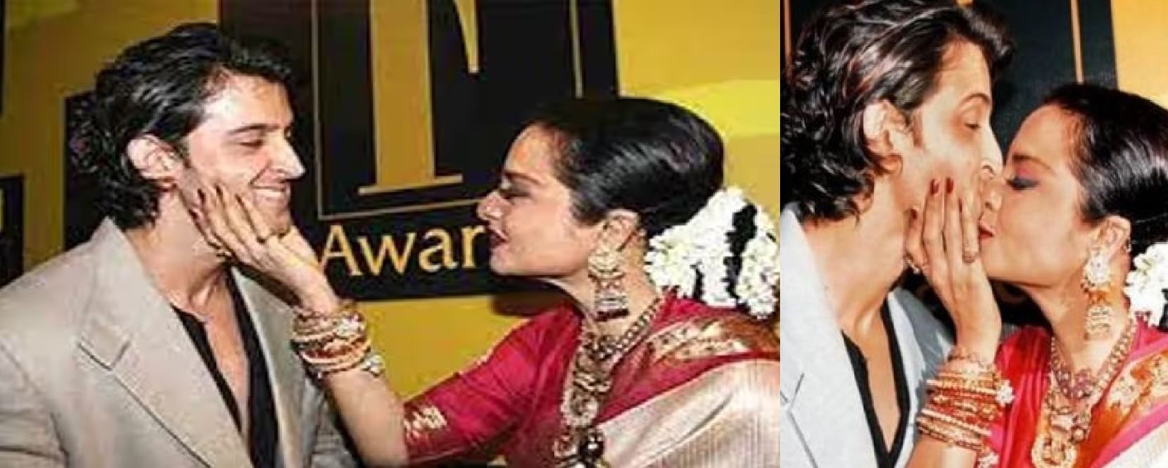 Rekha kissed Hrithik Roshan on the lips