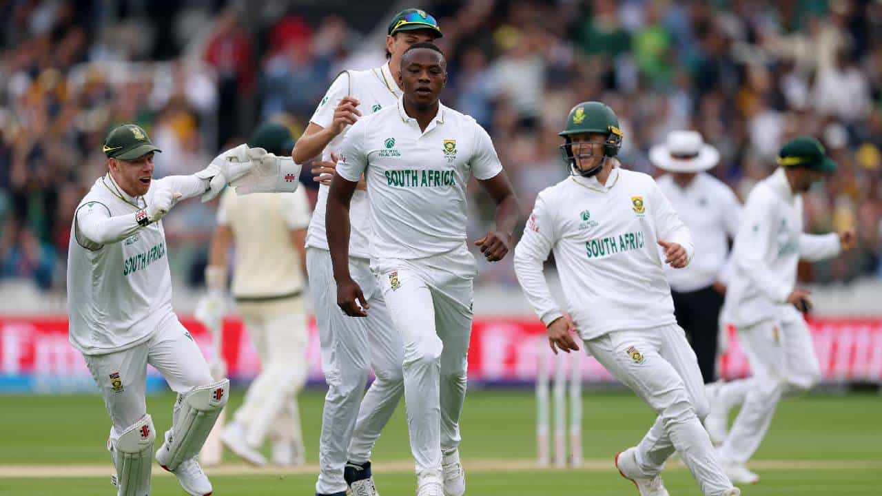 WTC Final SA vs AUS : ऑस्ट्रेलियाचा डाव पहिल्याच दिवशी 212 धावांवर आटोपला, रबाडाचा सुपर पंच