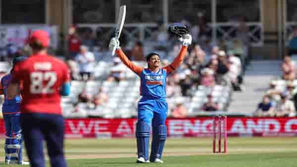 ENG vs IND : स्मृती मंधानाचं वादळी शतक, हरमनप्रीत कौरचा रेकॉर्ड ब्रेक