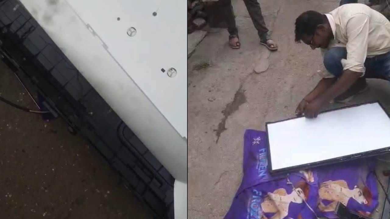 बुधवारी 25 जुलै रोजी दुपारी एक वाजताच्या सुमारास दुबाकर यांच्या घरातील महिलांना मालिका बघताना टीव्हीच्या स्क्रीनवर सापासारखं काहीतरी वळवळताना दिसलं. सुरूवातीला तो मालिकेमध्येच असेल असं त्यांना वाटलं होतं. परंतु चॅनल बदलूनही स्क्रीनवर तसंच दिसत असल्याने त्यांच्या मनात प्रश्न उपस्थित झाला. 
