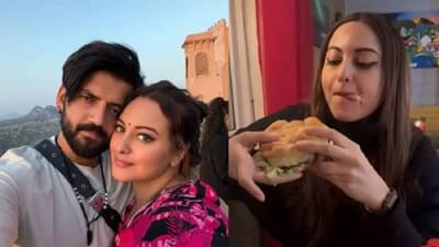 सोनाक्षीने खाल्ला बीफ बर्गर? पती झहीर स्पष्टच म्हणाला..
