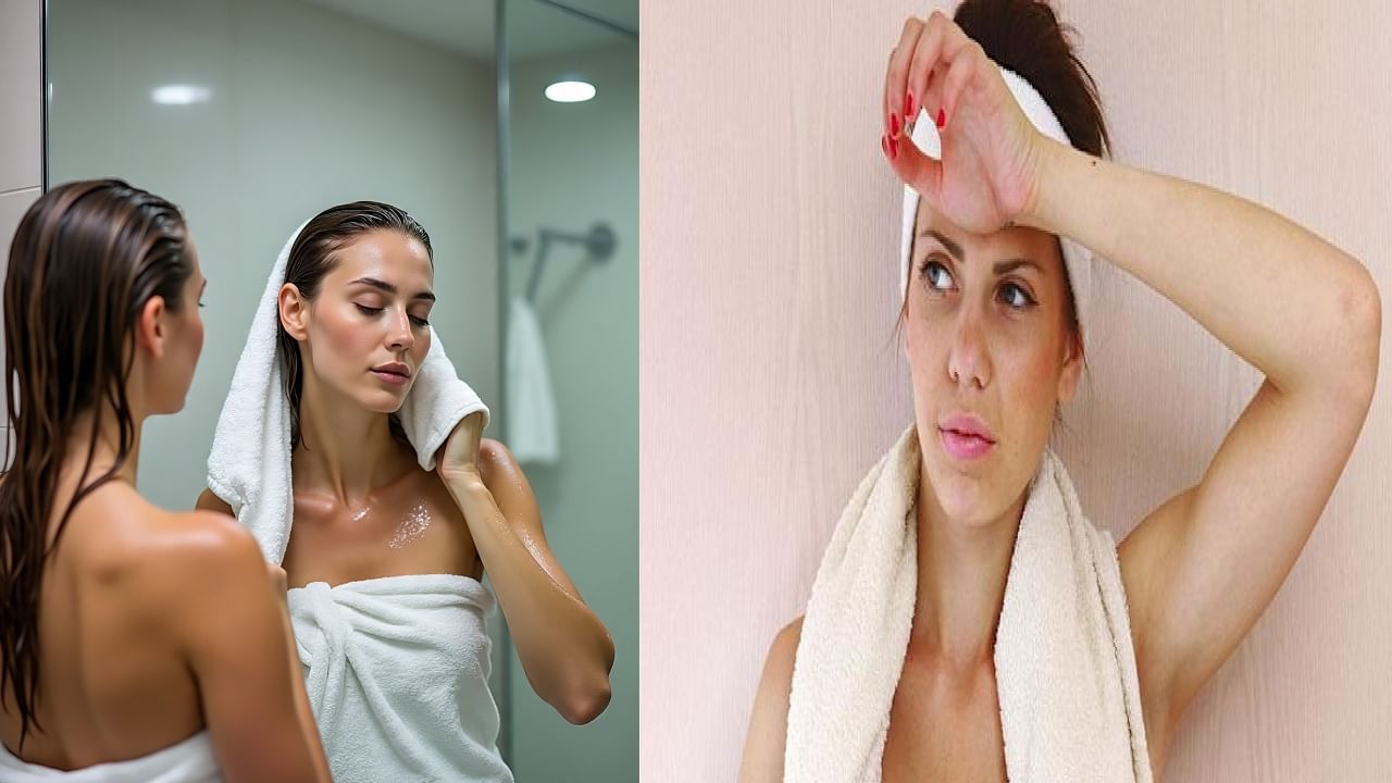 तुम्हालाही आंघोळीनंतर लगेच घाम येतो का? कोणत्या गंभीर आजाराचं लक्षण? जाणून घ्या तुम्हालाही आंघोळीनंतर लगेच घाम येतो का? कोणत्या गंभीर आजाराचं लक्षण? जाणून घ्या