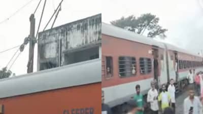 पालघर रेल्वे स्टेशनवर ओव्हरहेड वायर तुटल्याने स्फोट, रेल्वेसेवा विस्कळीत