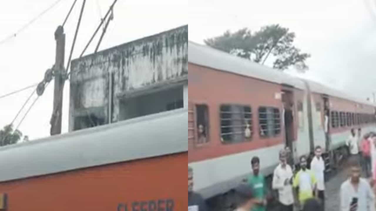 पालघर रेल्वे स्टेशनवर ओव्हरहेड वायर तुटल्याने स्फोट, रेल्वेसेवा विस्कळीत