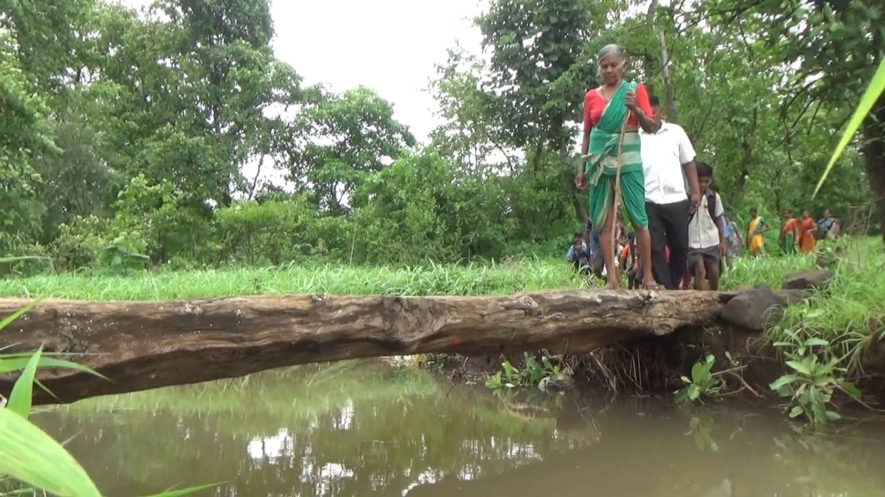 गावात रस्ता नसल्याने एखादा रुग्ण आजारी पडल्यास त्याला डोलीत घालून मुख्य रस्त्यावर आणावे लागते. १५ घरांचा हा पाडा असून, दोन पाडे मिळून ३० घरे आहेत, पण त्यांना येण्या-जाण्यासाठी कोणताही रस्ता नाही.