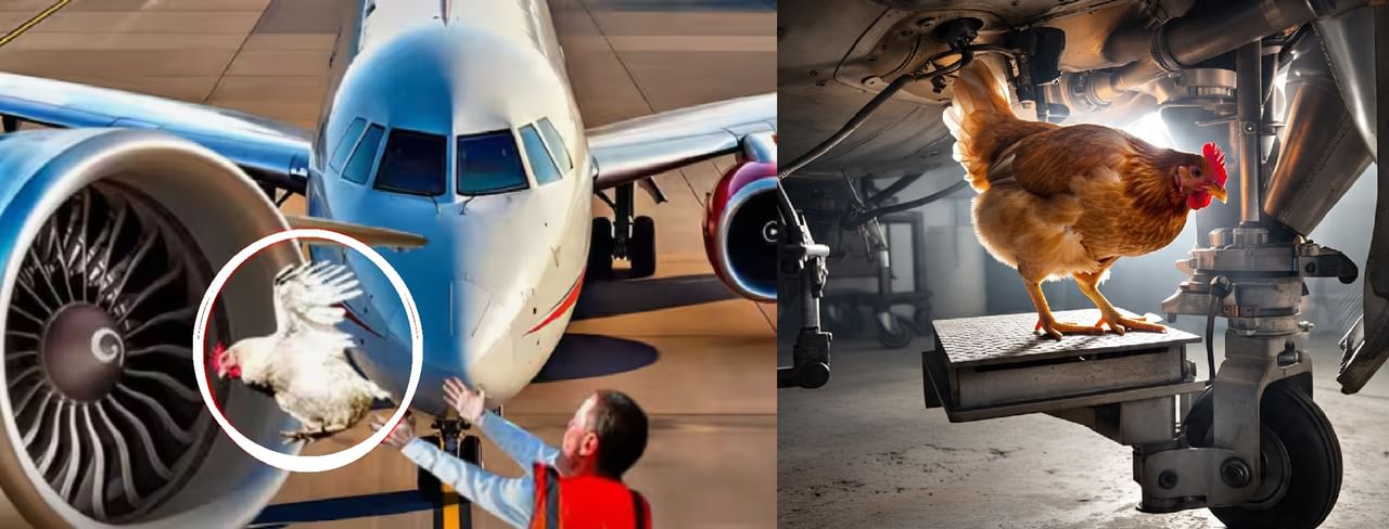 विमानाच्या इंजिनमध्ये का टाकली जाते जिवंत कोंबडी? कारण जाणून धक्का बसेल