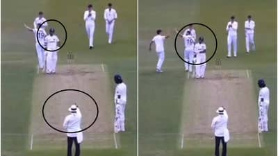 Yashasvi Jaiswal ची LBW आऊट दिल्याने अंपायरसमोर नाराजी, फलंदाजाने भर मैदानात असं केलं