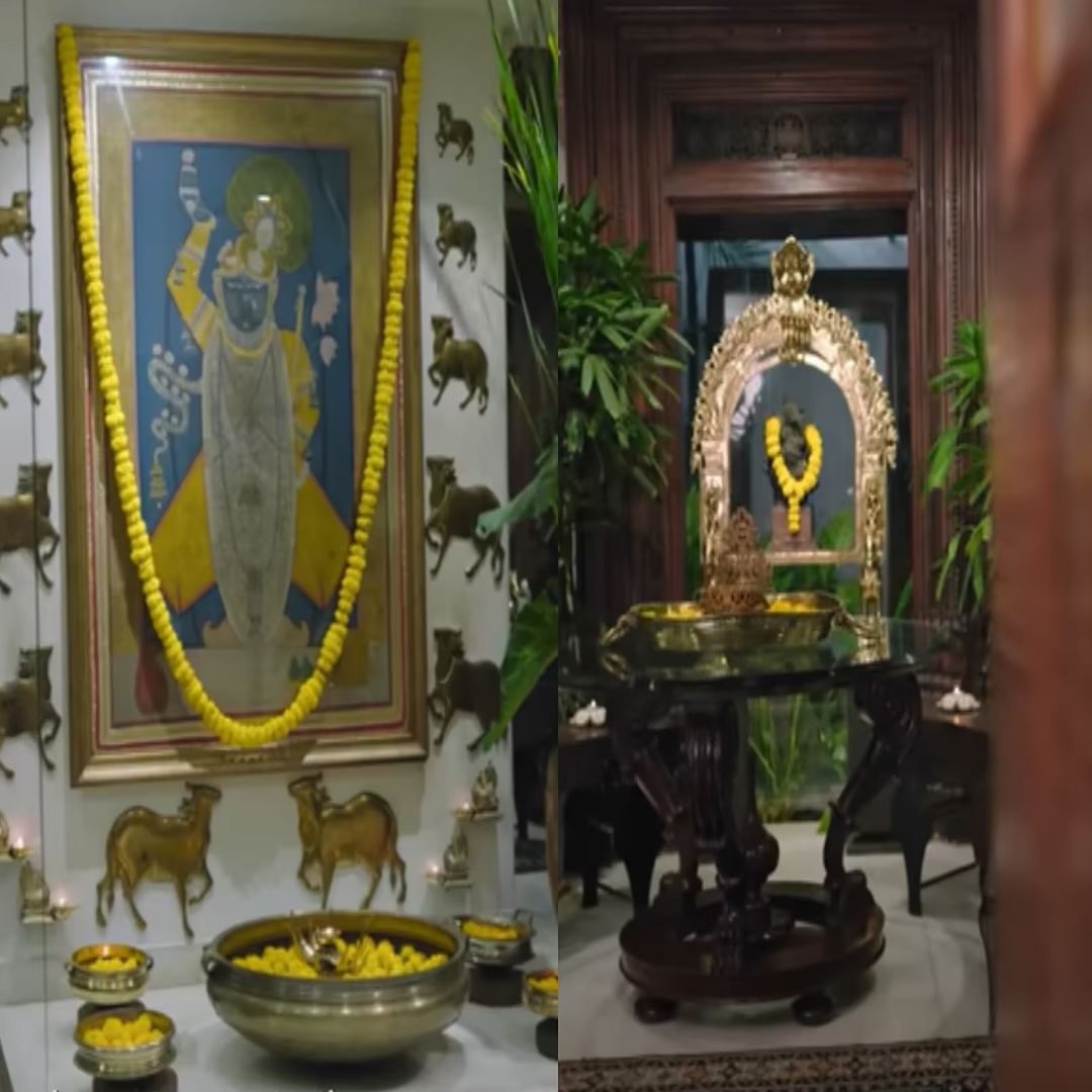 मंदिर: हे घरातील मंदिर आहे. अनिल कपूर आणि त्यांची पत्नी सुनीता कपूर यांची देवावर श्रद्धा आहे आणि त्यांच्या घरातले प्रत्येक शुभ कार्य देवाच्या आशीर्वादानेच होते.